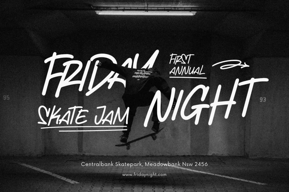 The Sidestream handwritten display font combining graffiti-inspired character with artistic typography