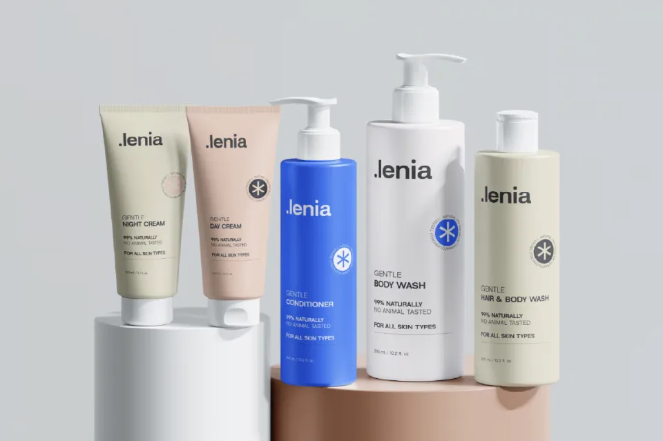 Lenia Sans oblique font style featuring angled geometric lettering