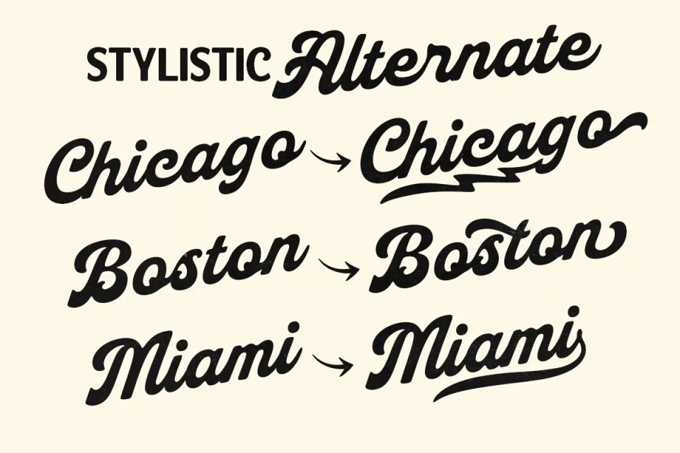 Midruns script and sans serif fonts displayed together for balanced visual branding