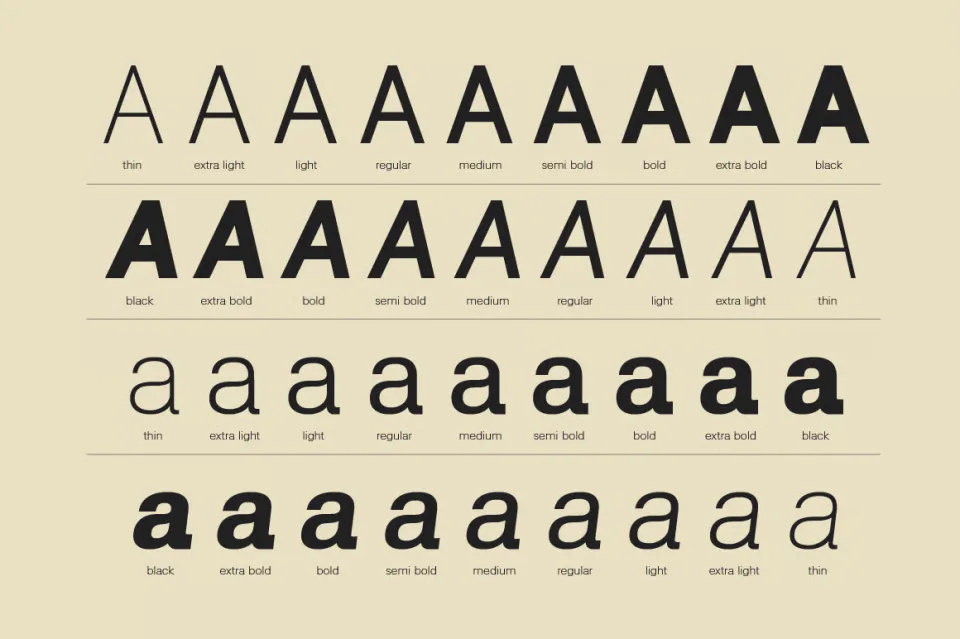 Lenia Sans geometric typeface showcasing clean letterforms and contemporary design
