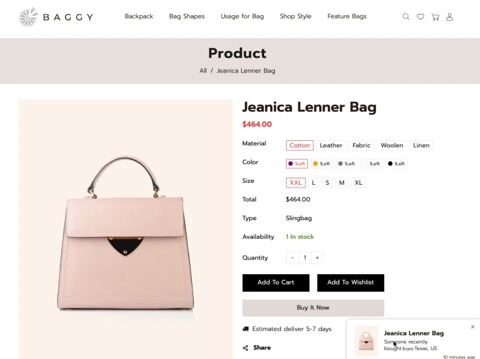 product page