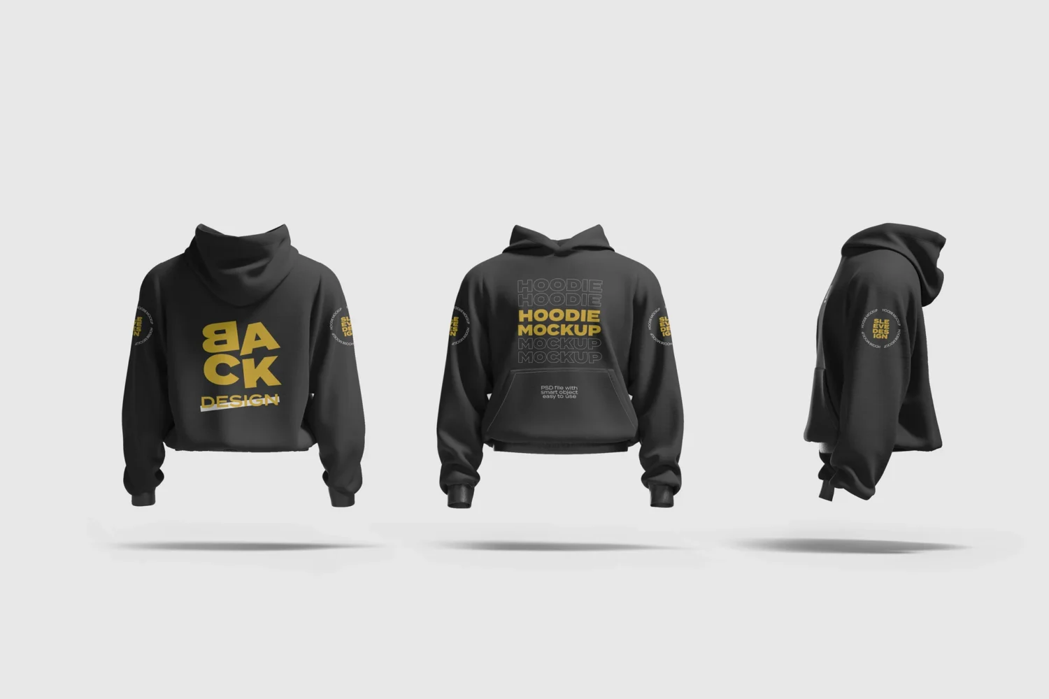 Sweatshirt with Hoodie Mockup