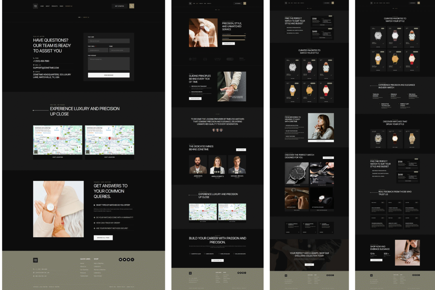 Zonatime - Dark Theme Watch Store Elementor Template Kit - Image 2