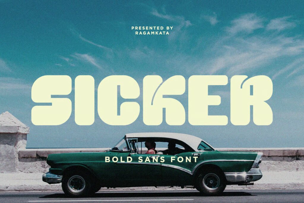 Sicker - Bold Sans Font
