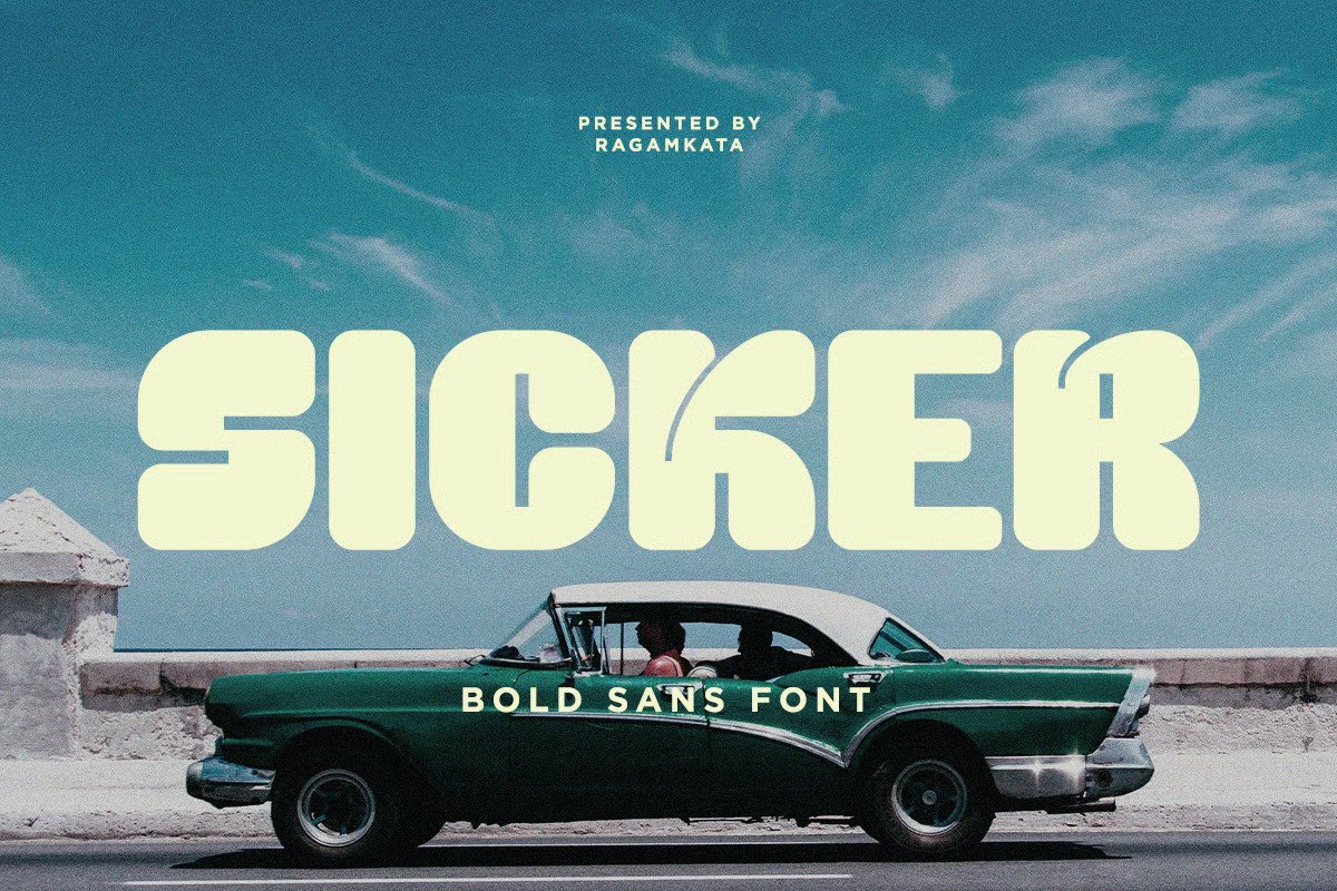Sicker - Bold Sans Font