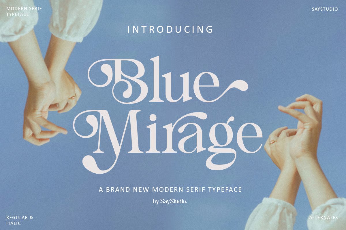 Blue Mirage - Luxury Modern Logo Font