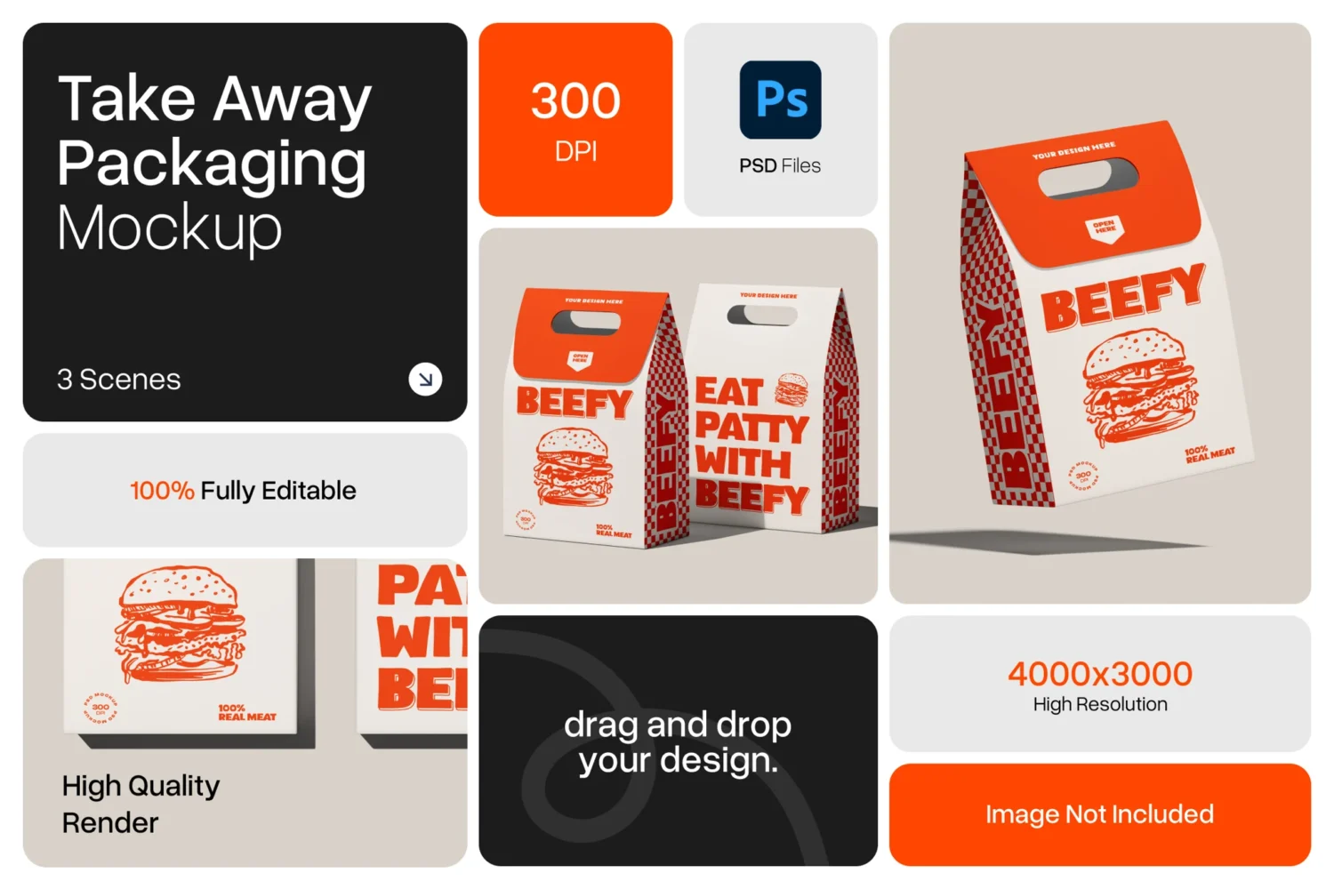 Fast Food Packaging Mockup
