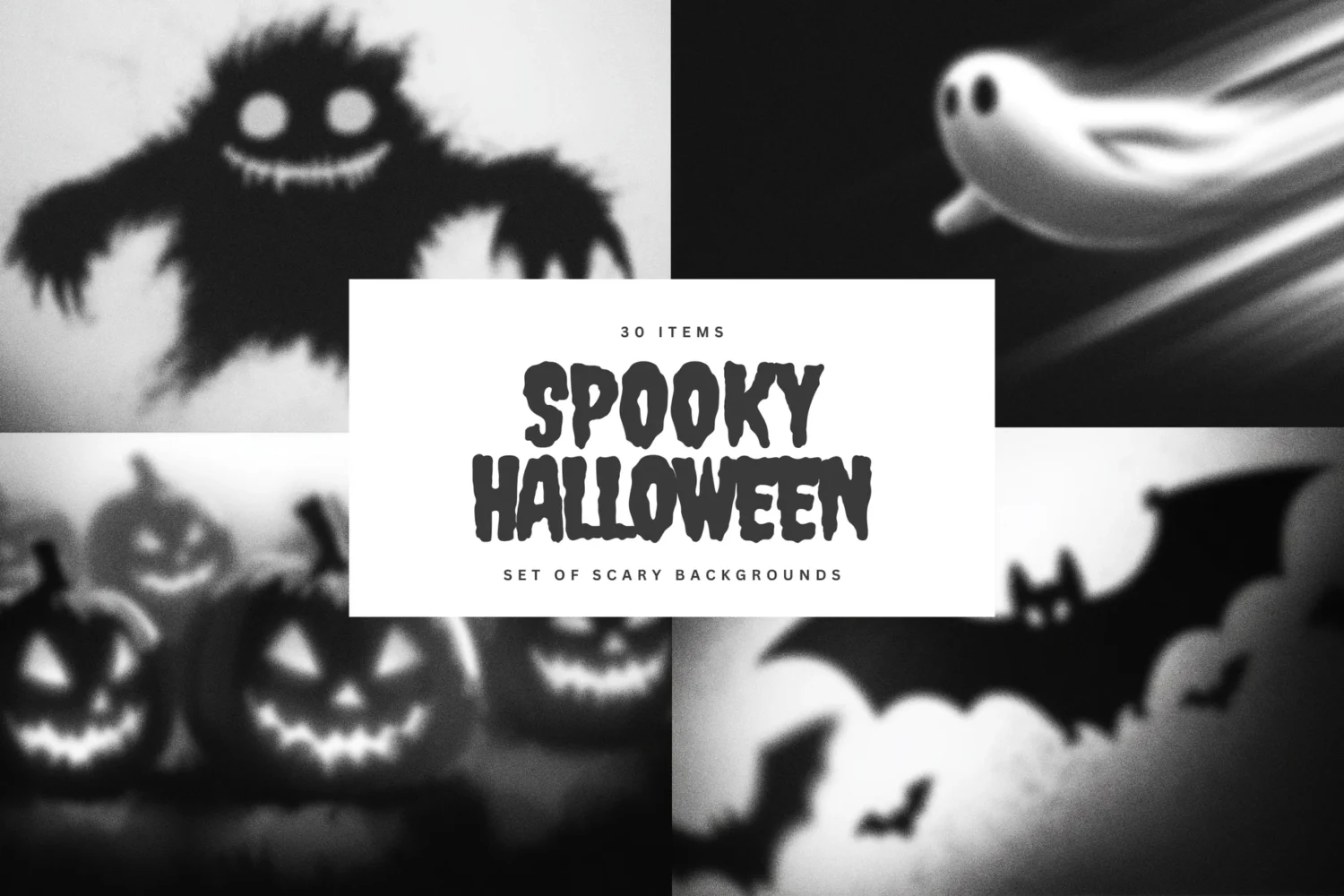 30 Halloween Noisy Spooky Background