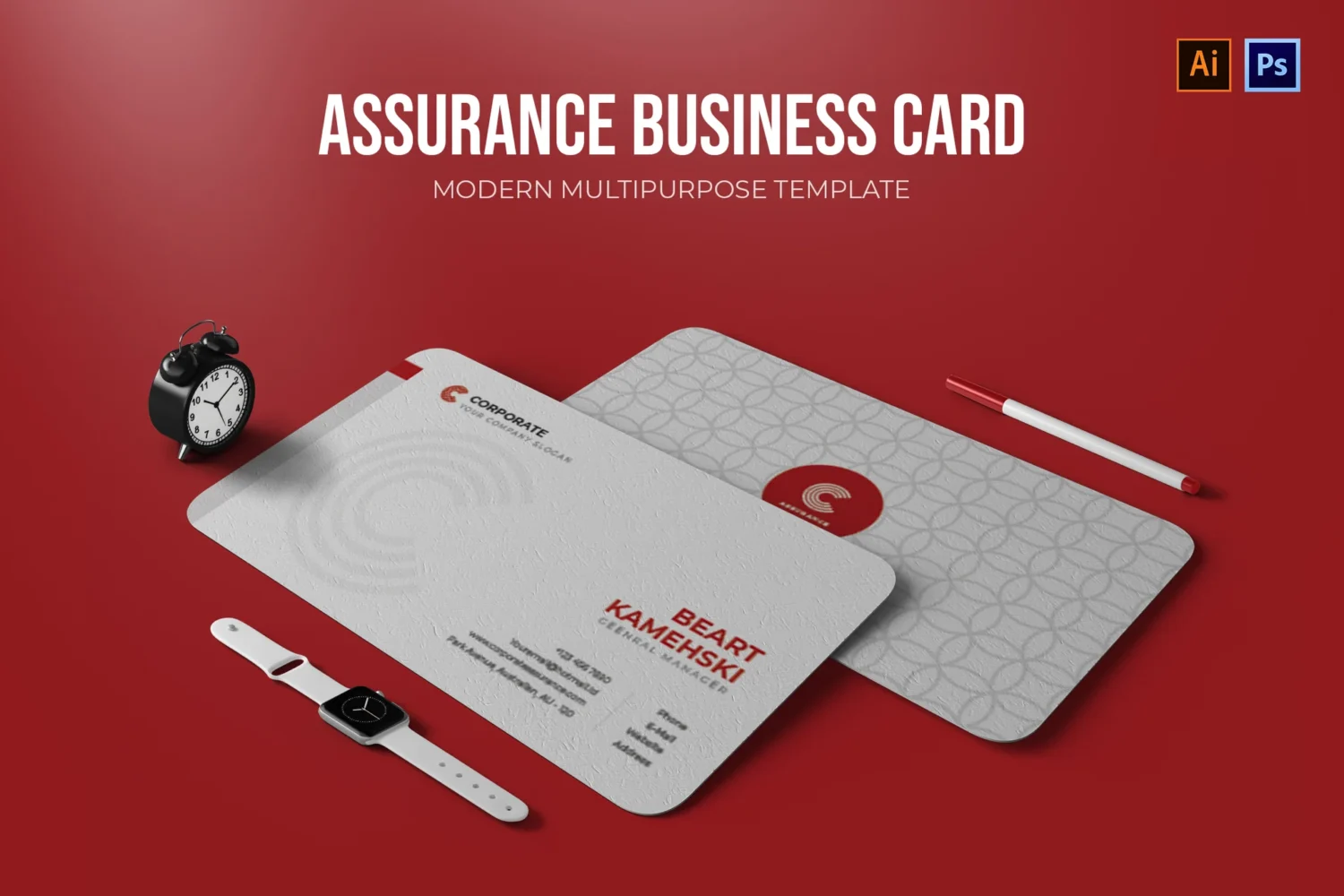 Business Card Mockup | Photorealistic PSD Template