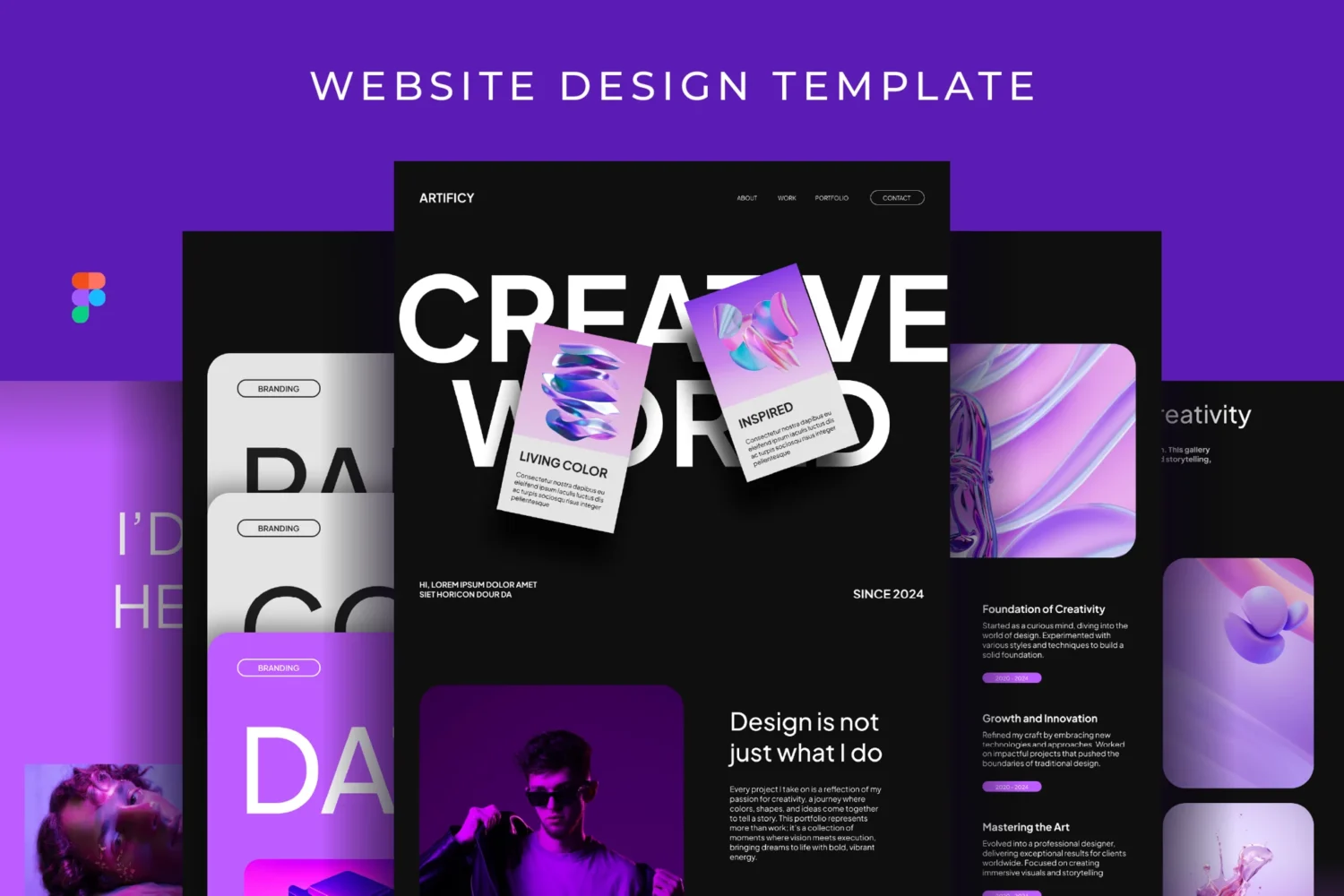 Innovative Branding & Website Design Template - A Visual Symphony