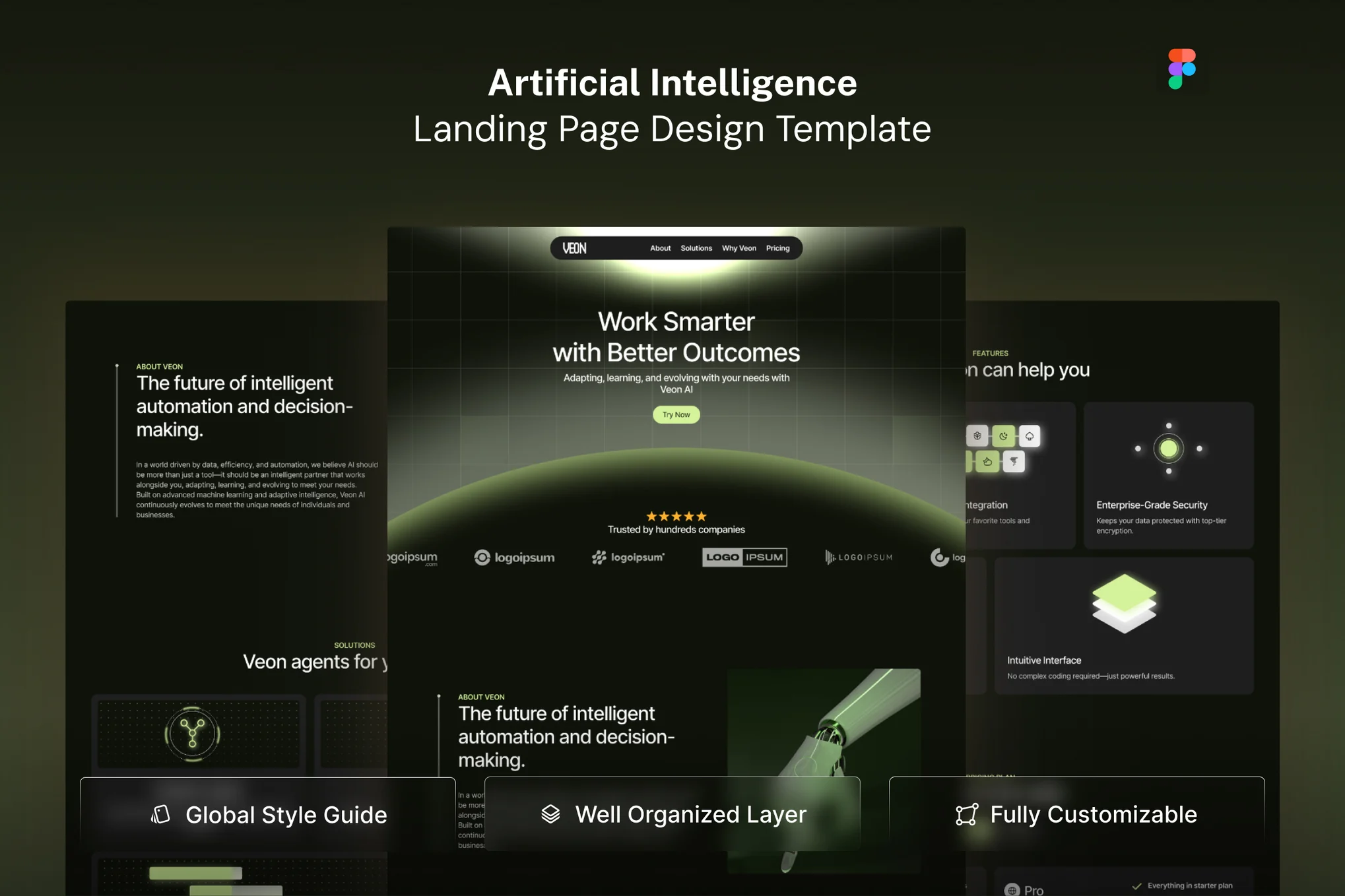 Artificial Intelligence Landing Page Design Template