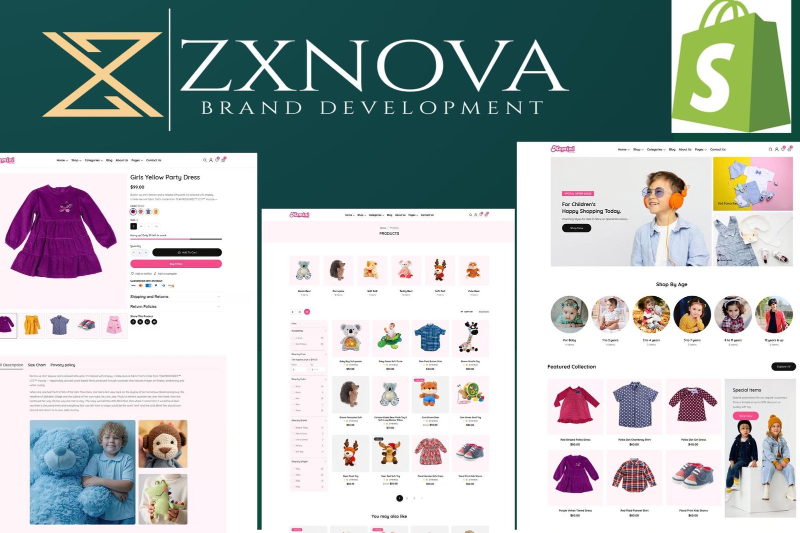 children toys shopify Theme ecommerce