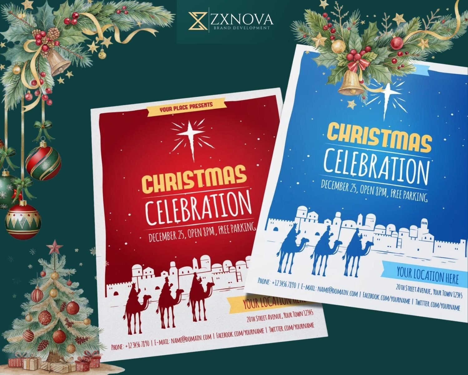 Christmas Party Invitation Template